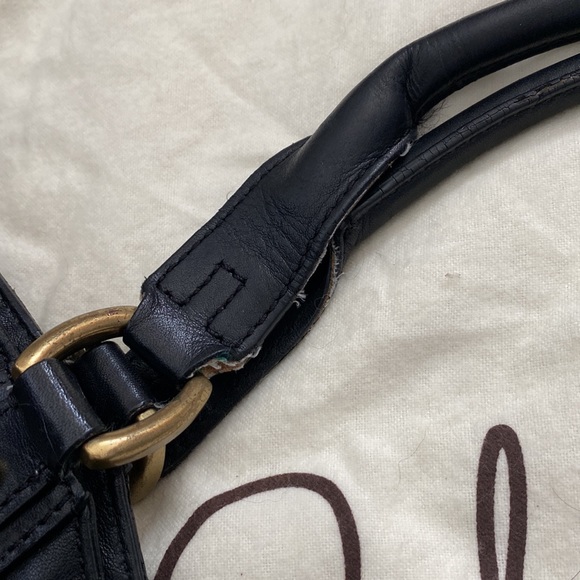 Cole Haan Large Leather Handbag Black - Picture 9 of 10